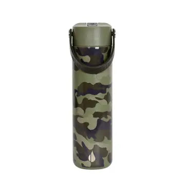 Dark green camo water bottle