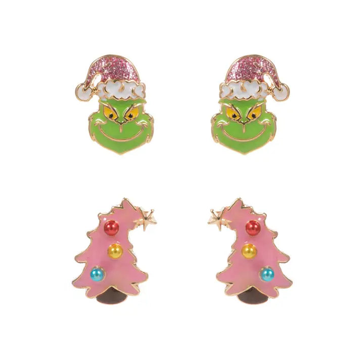 Grinch duo pink tree
