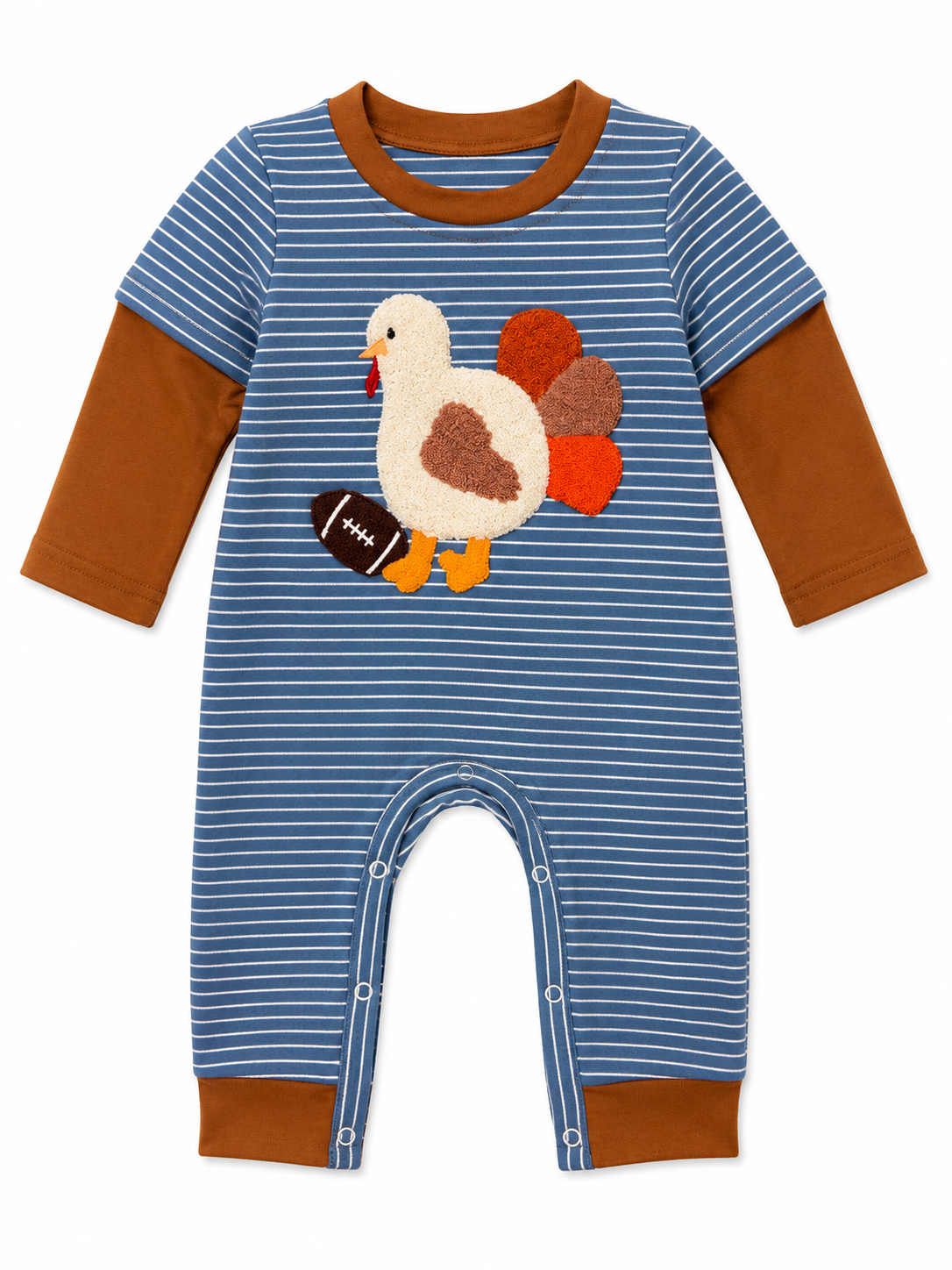 French Knot Turkey Romper