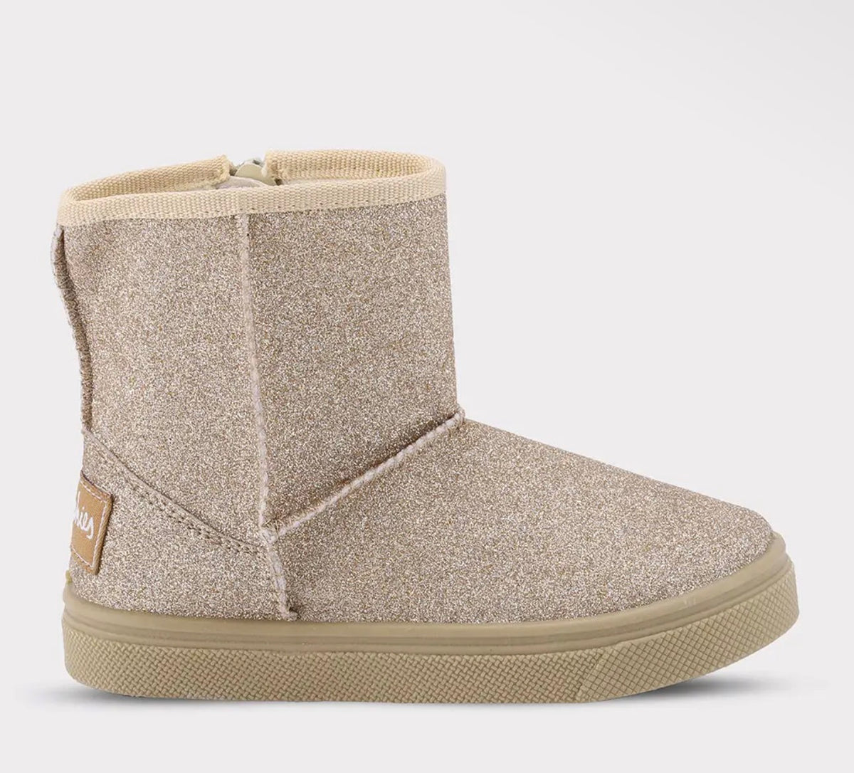 Gold glitter boot