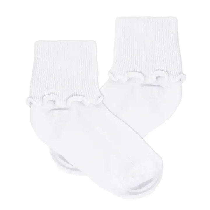 White ripple socks