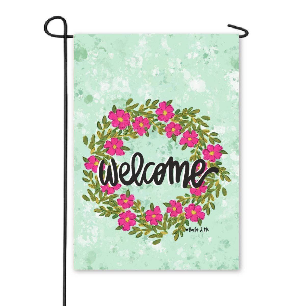 Pink Petal Welcome Garden Flag