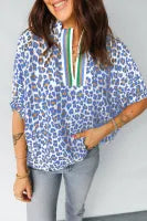 Blue Leopard Shirt