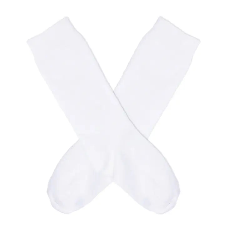 White knee socks