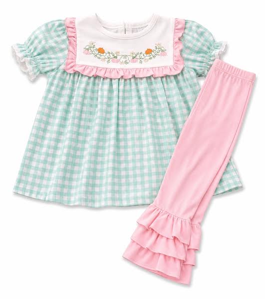 Plaid Ruffle Pumpkin Set