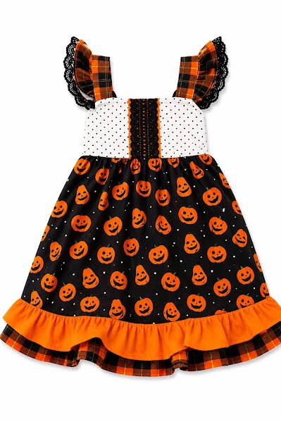 Jack O Lantern/ Polka Dot Dress