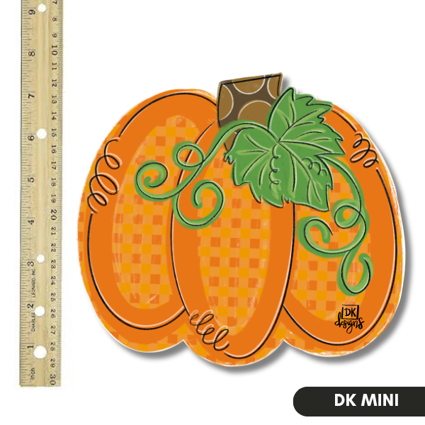 Gingham Pumpkin Mini