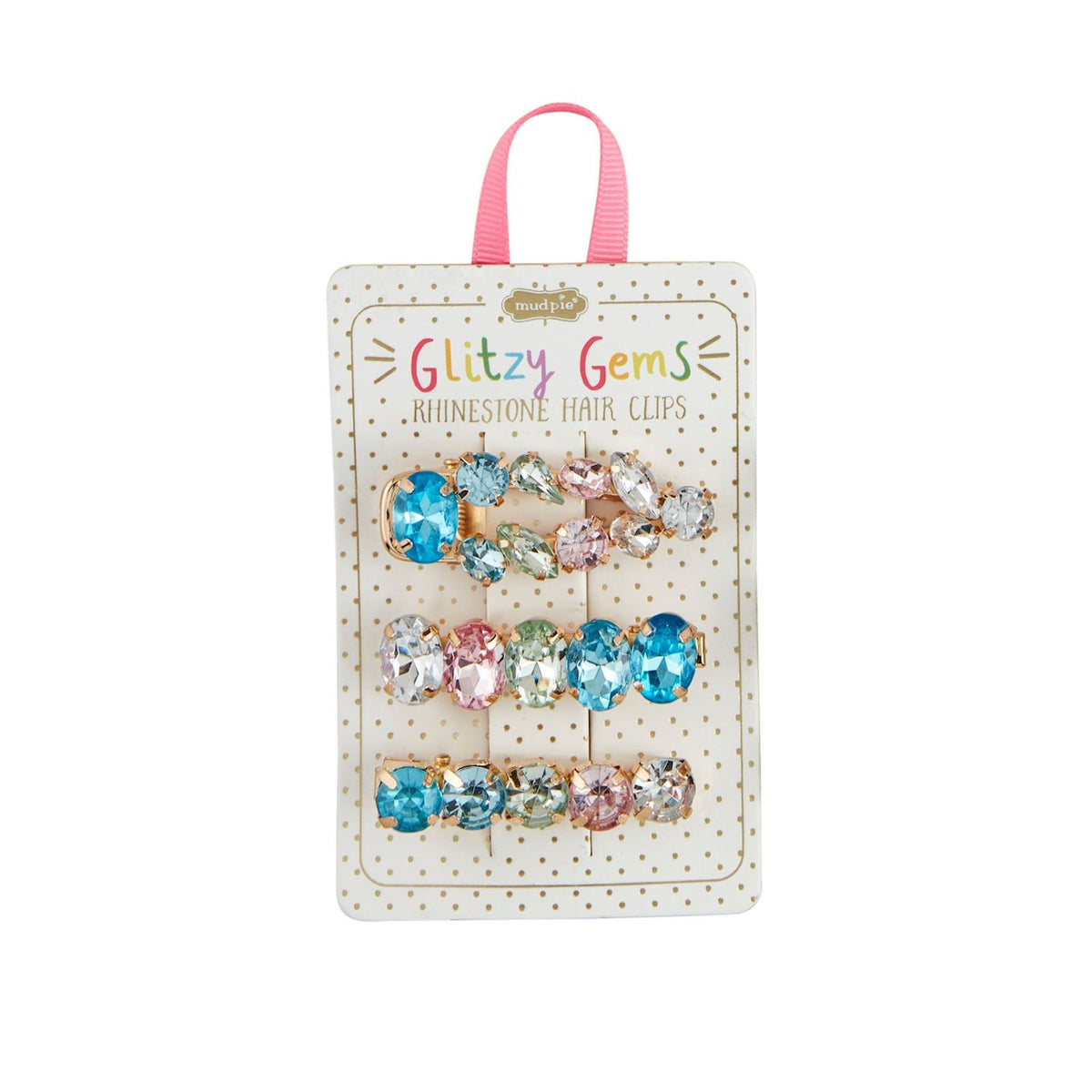 GLITZY GEM HAIR CLIPS