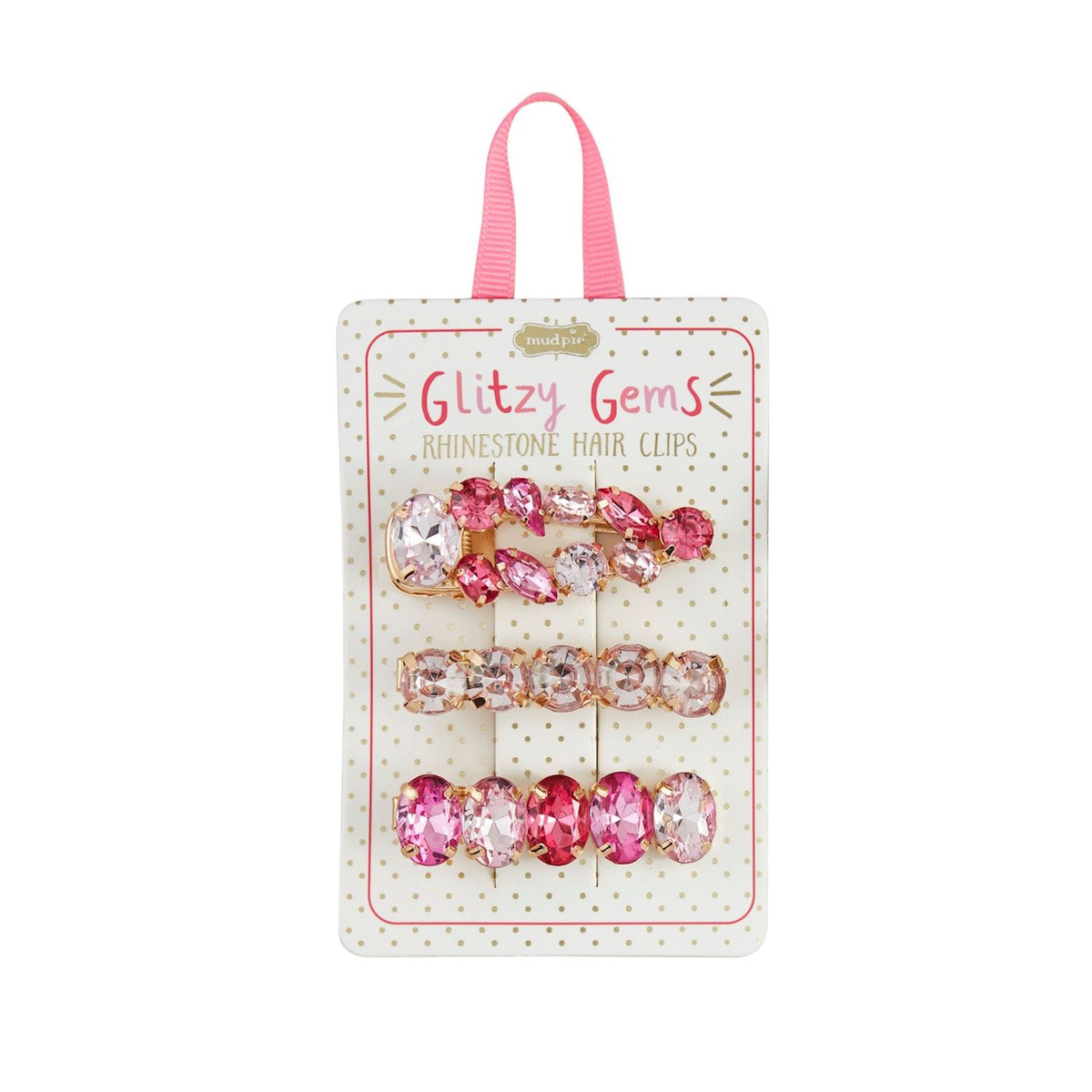 GLITZY GEM HAIR CLIPS