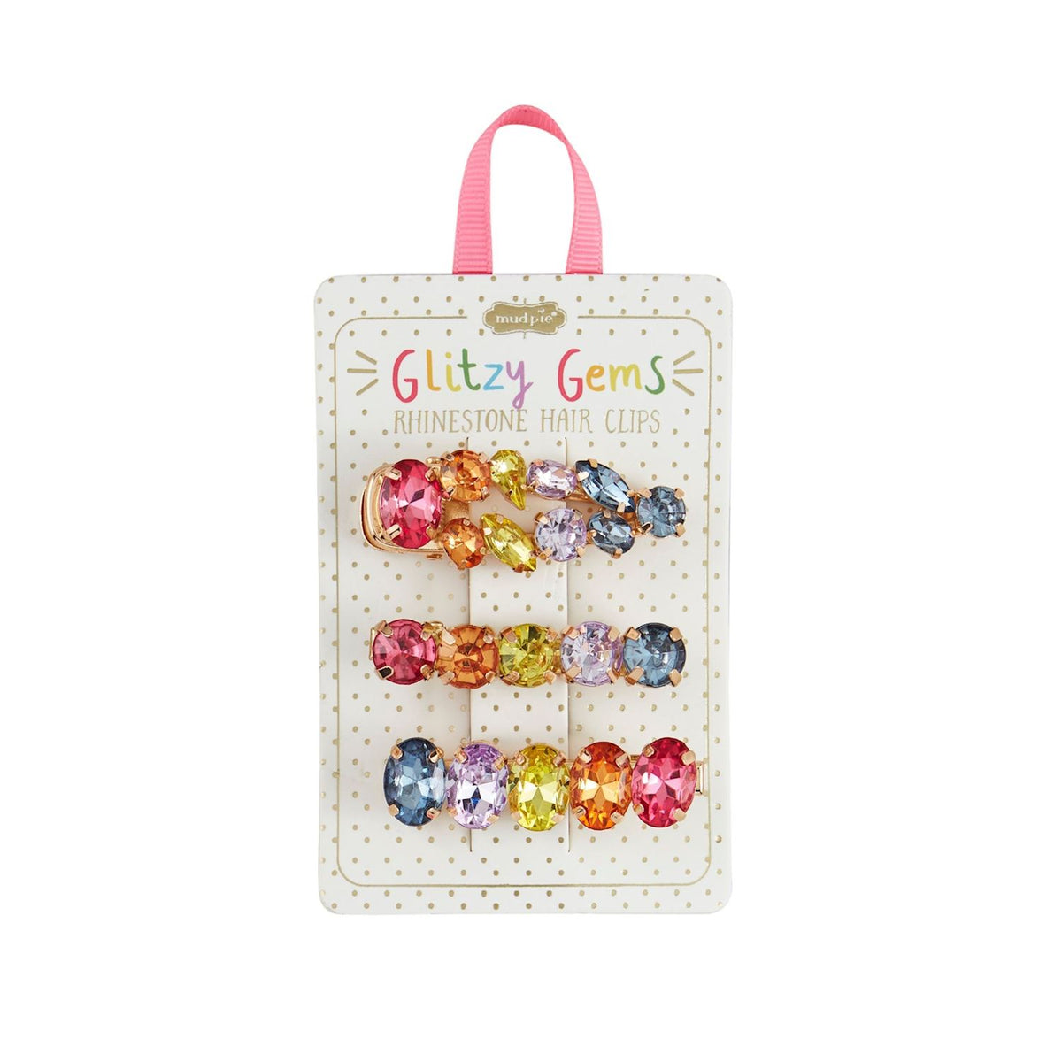 GLITZY GEM HAIR CLIPS