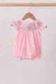 Smocked floral bubble