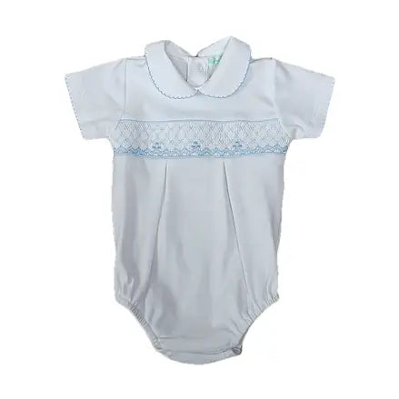 Baby Threads Smocked Blue Bubble