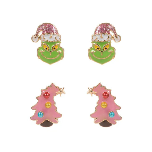 Grinch duo pink tree