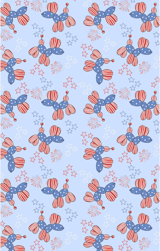 Patriotic Pups: Double-Sided Hand Towel