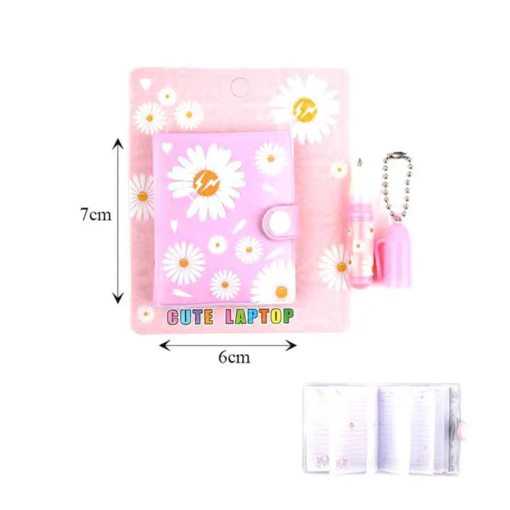 Cute mini notebook set Pink