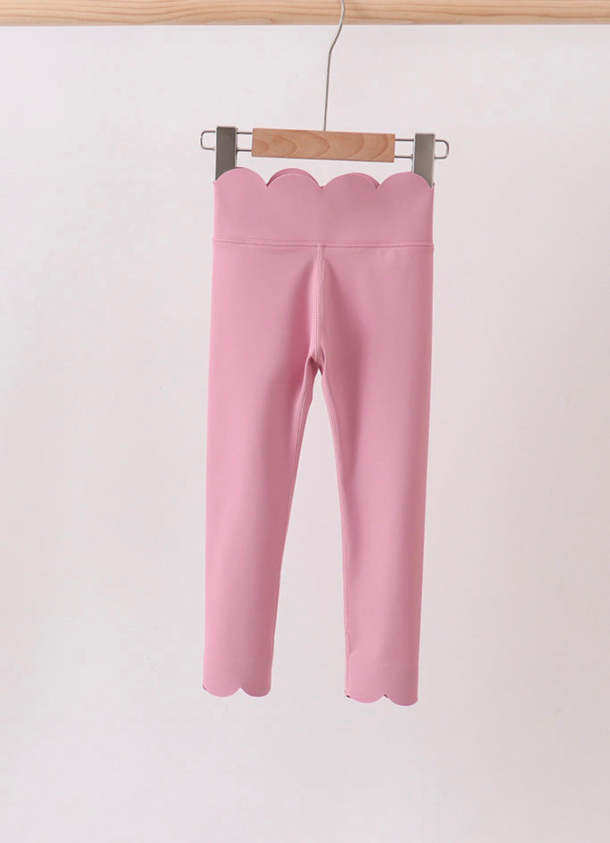 Girls Scallop Leggings