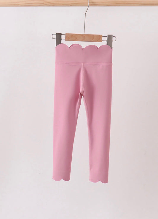 Girls Scallop Leggings
