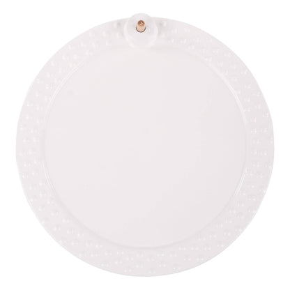White Round Platter