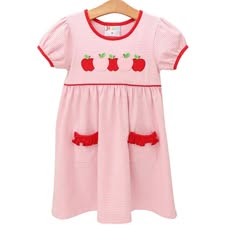 Pink Stripe Apple Dress