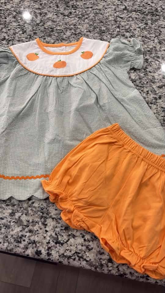 Embroidered Pumpkin Set