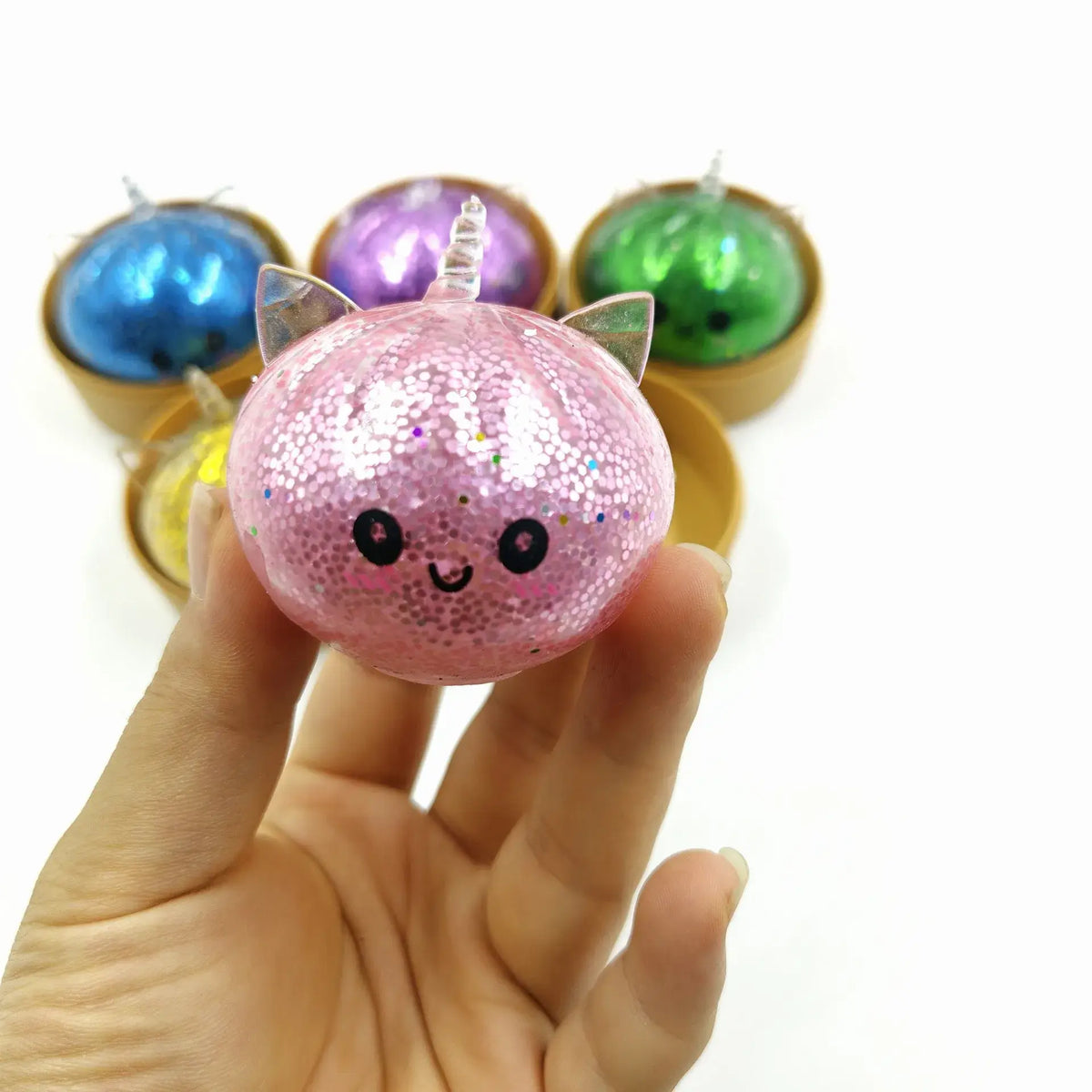 Unicorn Steamed Bun Squishy Stress Toy