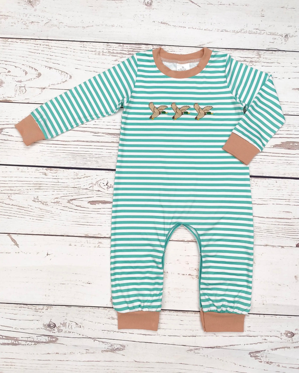 Stripe duck romper
