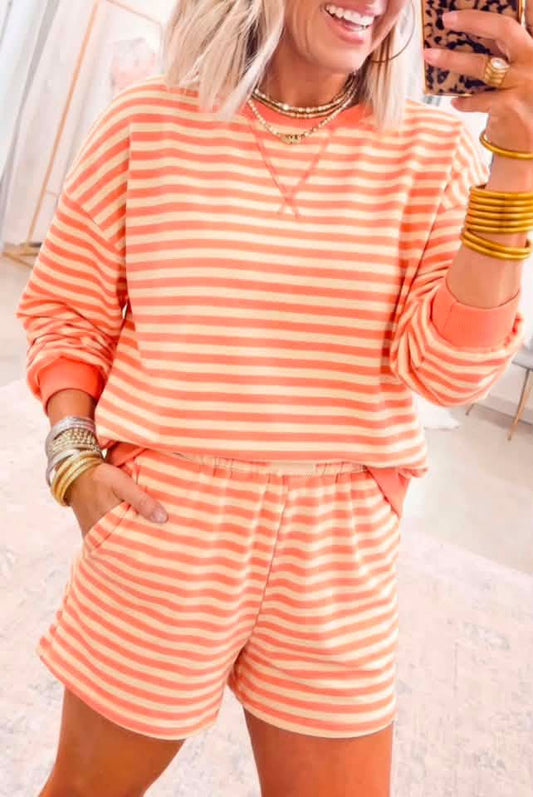 Orange stripe set