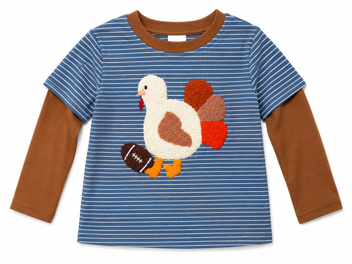 French Knot Turkey Shirt