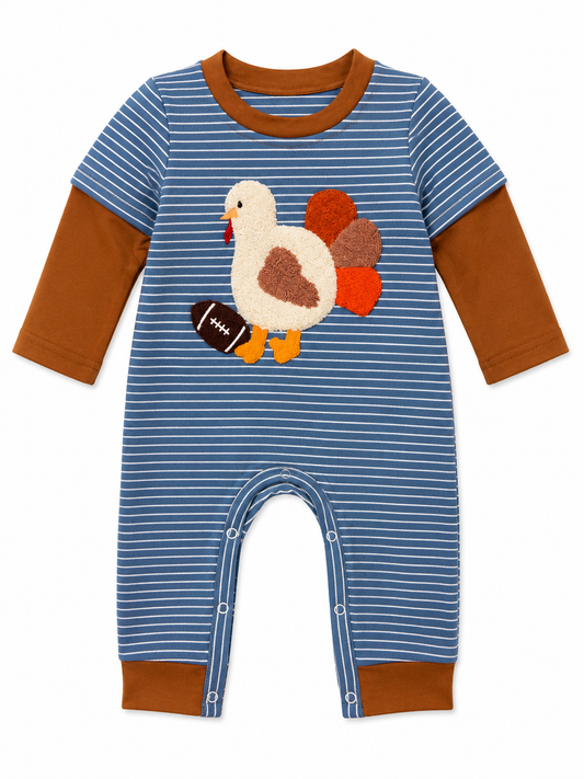 French Knot Turkey Romper