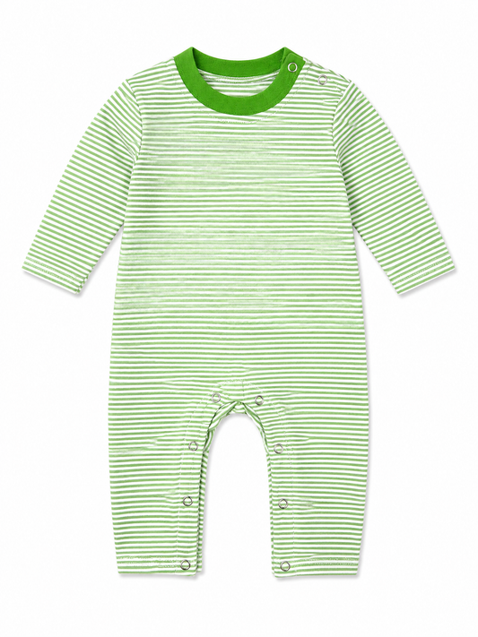 Jellybean Green Stripe Romper