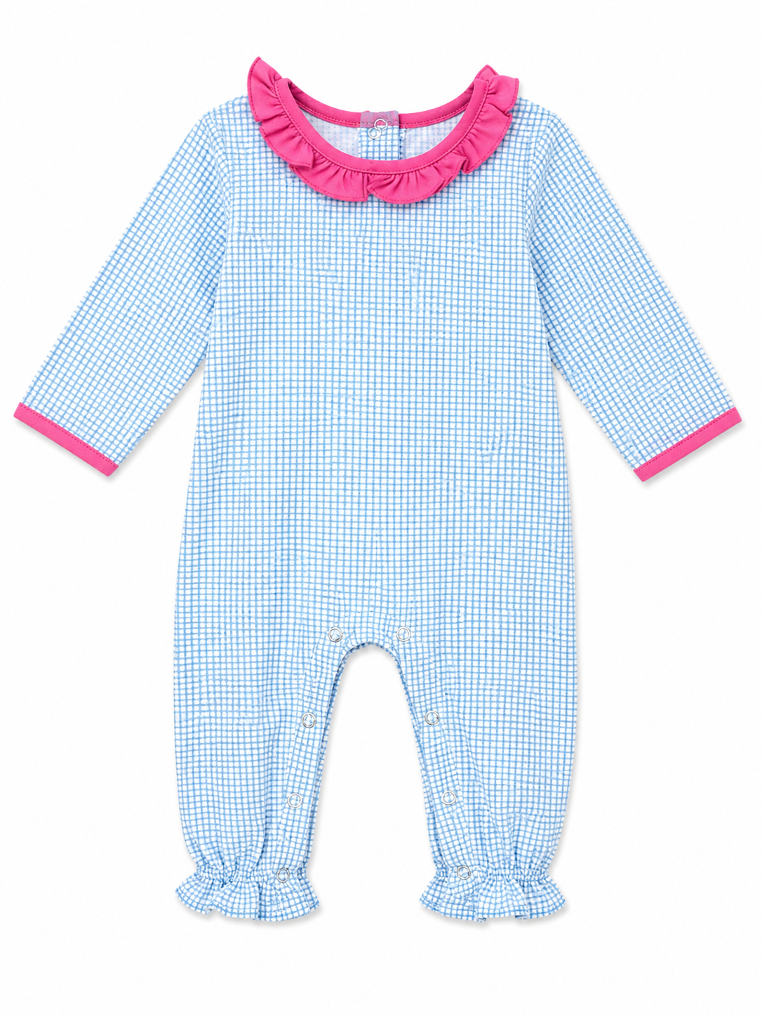 Jellybean Blue w/ Pink Ruffle