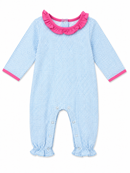 Jellybean Blue w/ Pink Ruffle