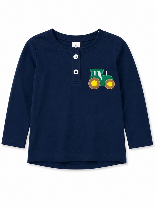 Navy Tractor Shirt