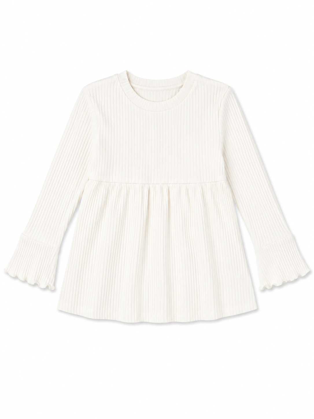 Ribbed Ruffle Shirt