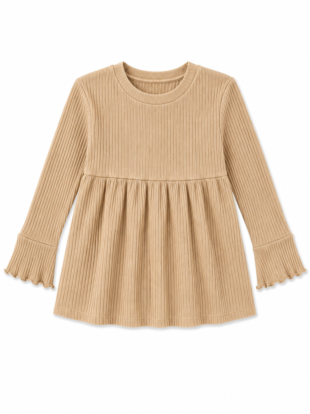 Ribbed Ruffle Shirt