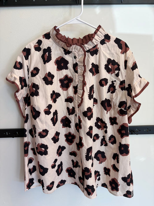 Brown Leopard Shirt