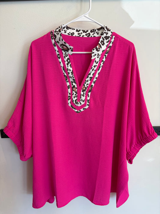 Pink Leopard Shirt