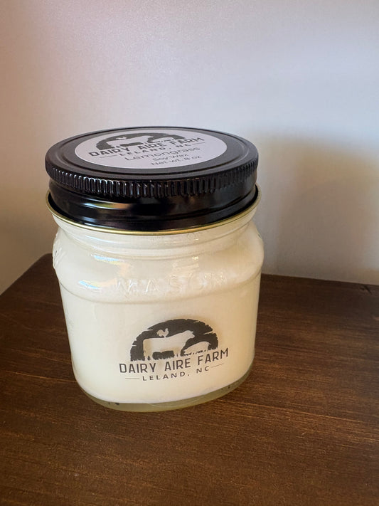 8oz Glass Jar Candle