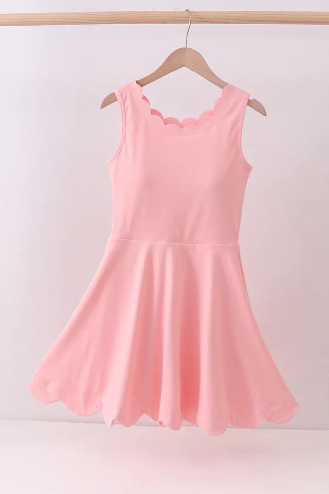 Scallop Activewear Dress