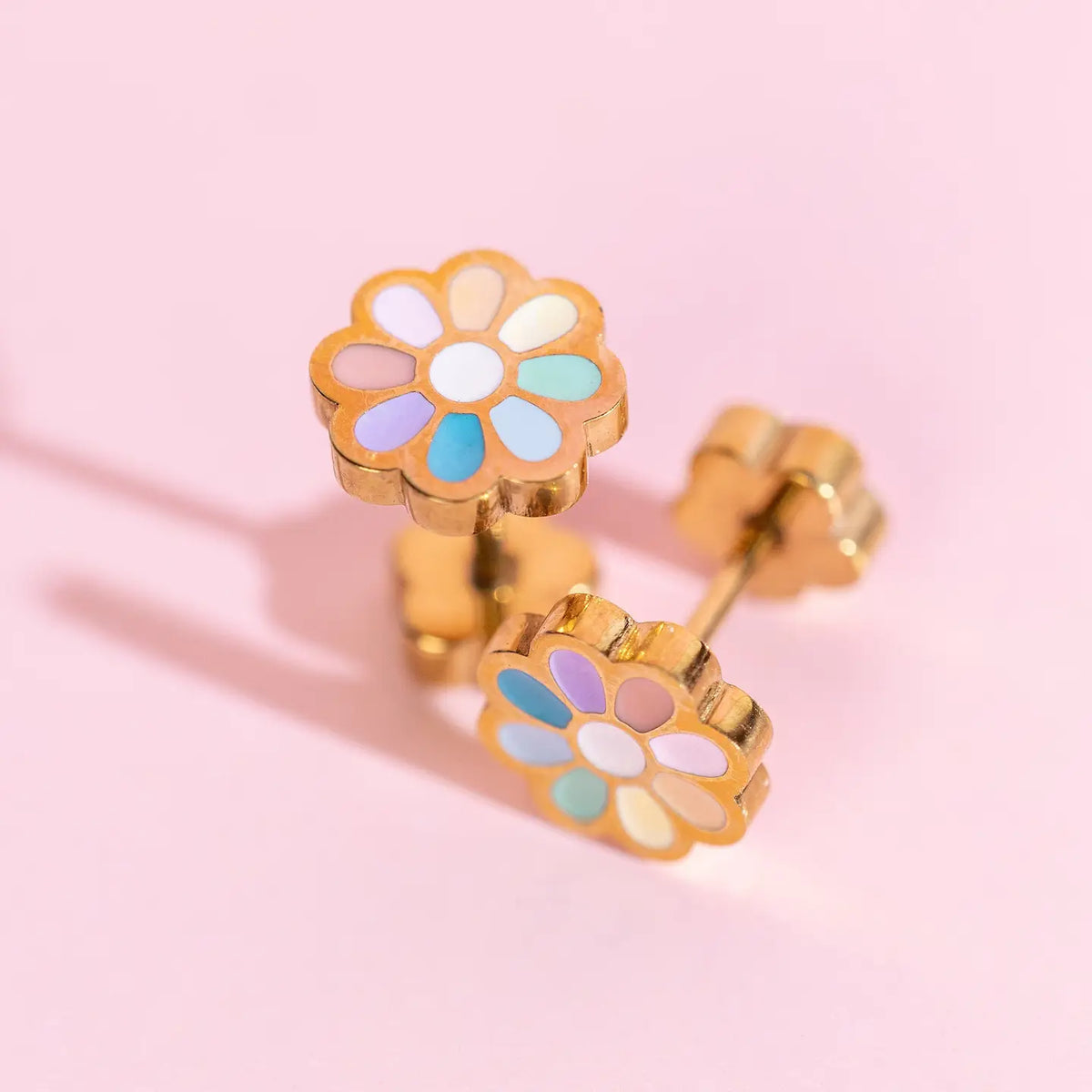 Rainbow Daisy Stud