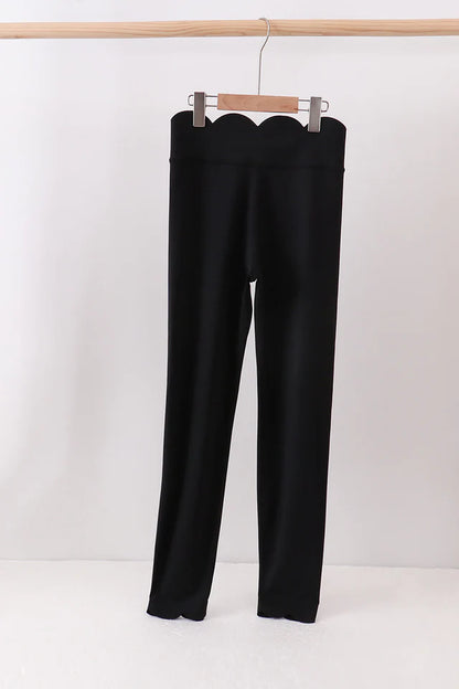 Womens Scallop Leggings