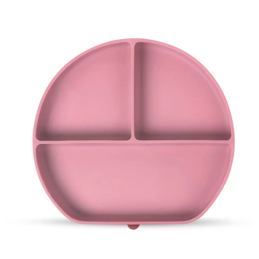 Silicone Suction Plate - Dusty Rose