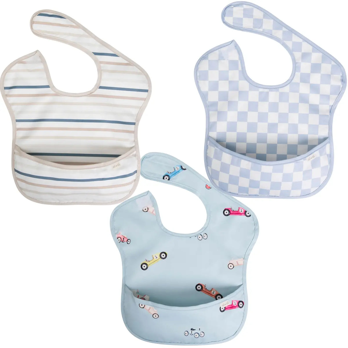 Sleeveless (3-pc) Smock Bib Set For Baby & Toddler (Boys)