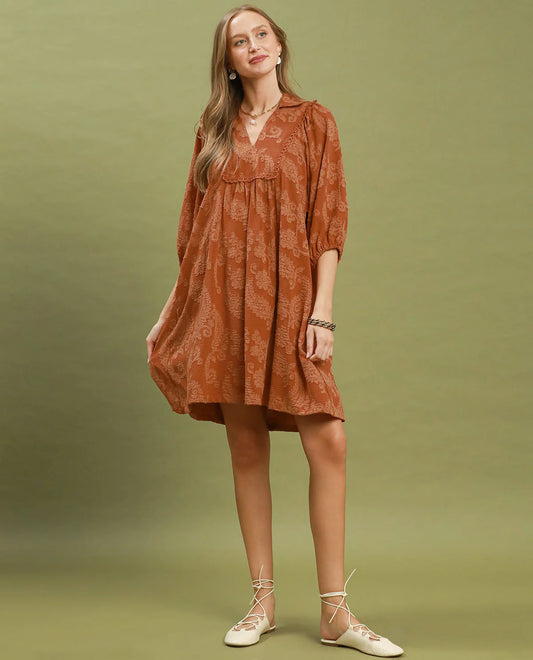 Paisley Rust Dress