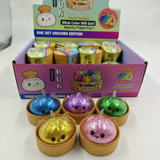 Unicorn Steamed Bun Squishy Stress Toy