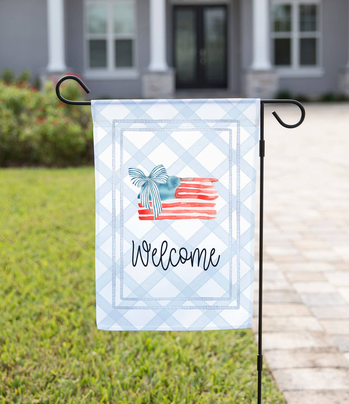 Coquette American Flag Garden Flag