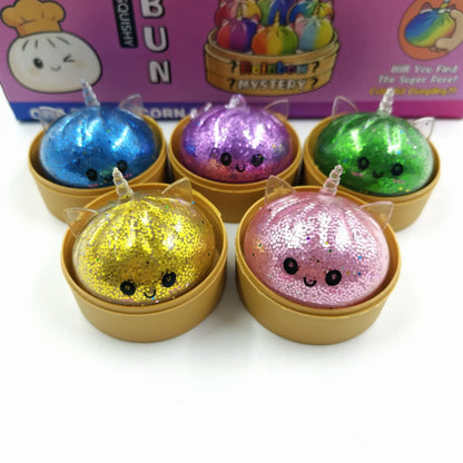 Unicorn Steamed Bun Squishy Stress Toy