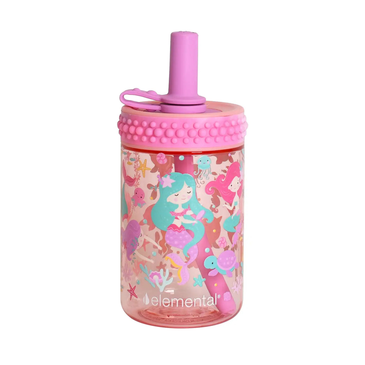 Kids Leakproof Bubble Grip Cup 12oz Mermaid Bash
