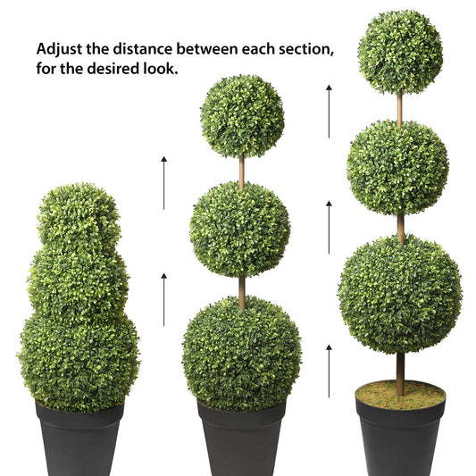 Artificial Adjustable Boxwood Topiary